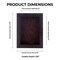 Rich Dark Brown Wood Shadow Box Frame with Acrylic Front - Brown Suede Backing, 30 Sizes